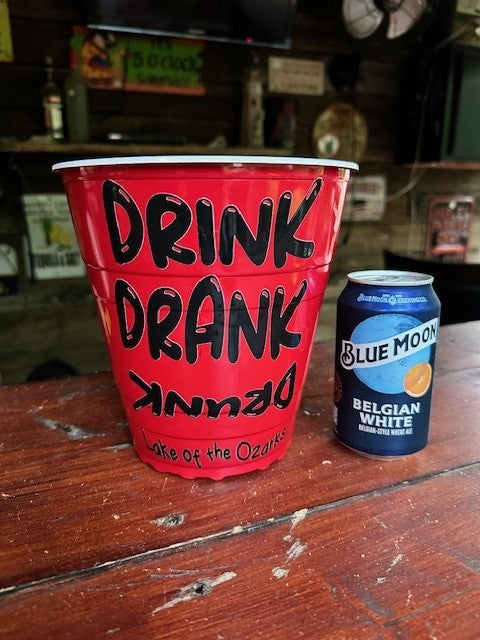 Giant 110 oz Solo Party Cup - "Drink, Drank, Drunk" Edition